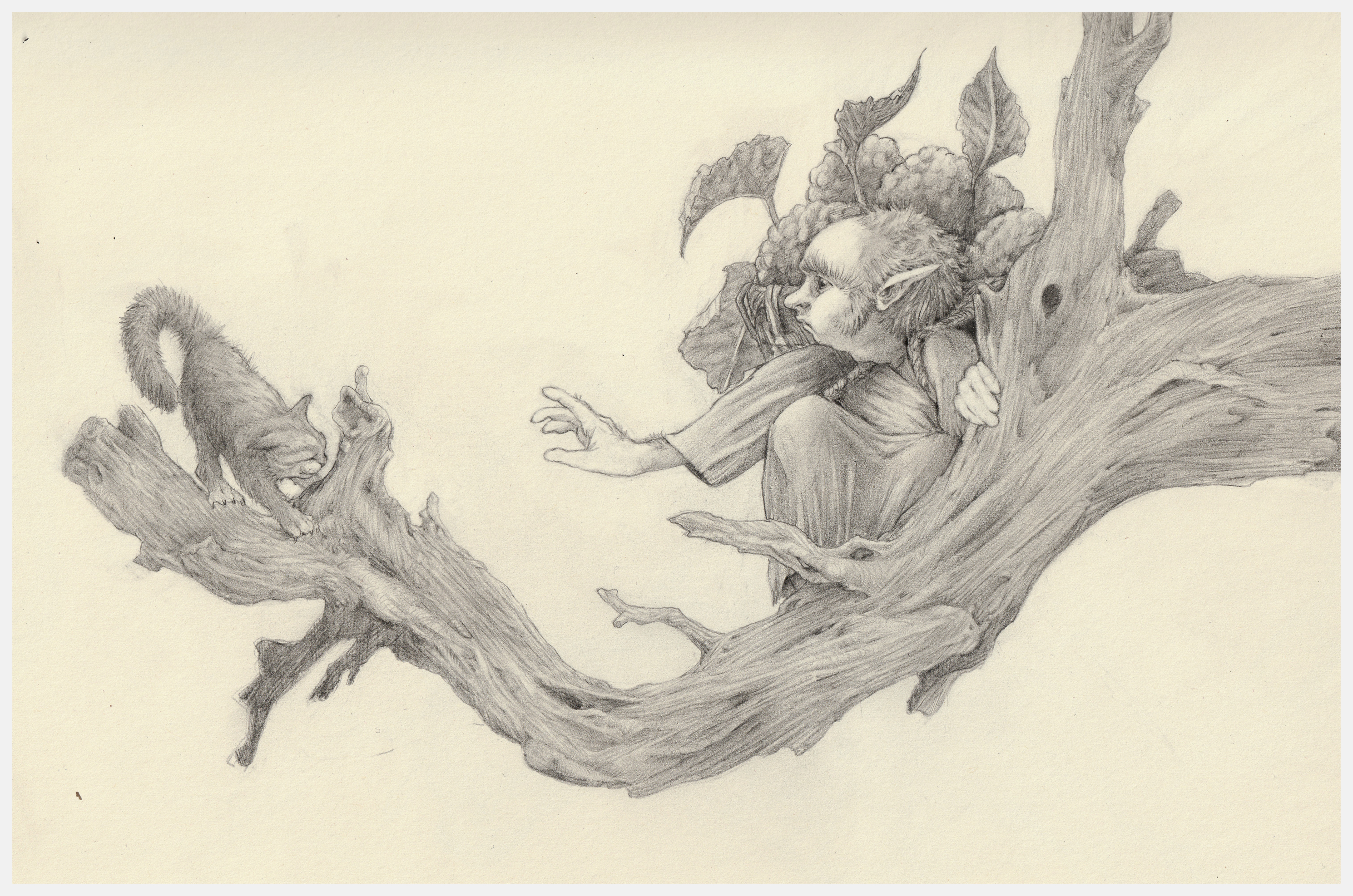 What Friends Are Made Of (2025), graphite on paper, 21 x 29 cm